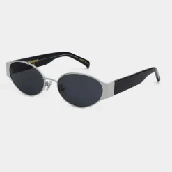 A. Kjærbede Bella Solbrille Silver Black