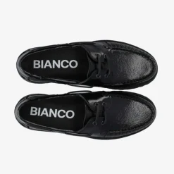 Bianco Biacapri Boat Shoe Nappalak Black W