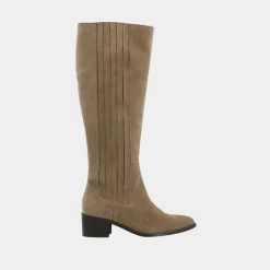 Bianco Biacarol Chelsea Knee High Boot Oily Suede Sand