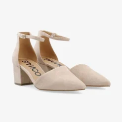 Bianco Biadevived Pumps Micro Suede Nougat W