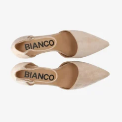 Bianco Biadevived Pumps Micro Suede Nougat W