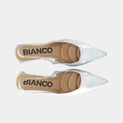 Bianco Biamaralyn Slingback Patent W
