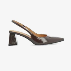 Bianco Biamaralyn Slingback Patent Brown W