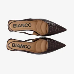 Bianco Biamaralyn Slingback Croco Patent W