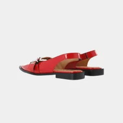 Bianco Biavictoria Single Buckle Slingback Red W