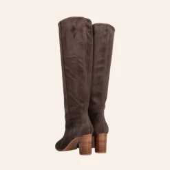 Billi Bi Høy Støvlett Babysilk Suede W