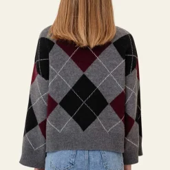 BYIC BoletteIC Pullover Grey Argyle