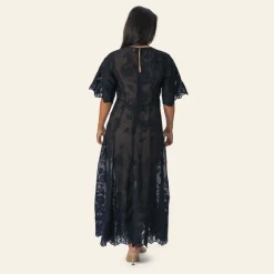 BYIC ElinorIC Lace Long Dress Vintage Black