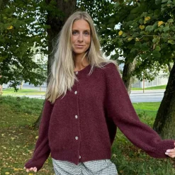 BYIC Idaic Cardigan Bordeaux
