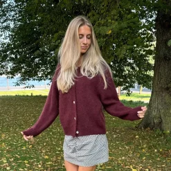 BYIC Idaic Cardigan Bordeaux