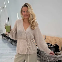 BYIC IdaIC Wrap Cardigan Beige