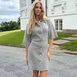 BYIC Oliviaic Knit Dress Grey