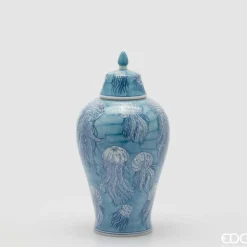 EDG Contenitore Decorativo Medusa White / Blue