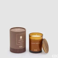 EDG Duftlys Leather Tabacco Marron H10