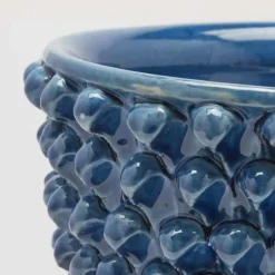 EDG H24 Vaso Fenice Picna Ciotola Con Piede Blue