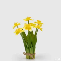 EDG Narciso Mazzo X7 Con Foglie H.28 D.10