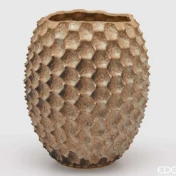 EDG Vaso Chakra Scaglie H.39.5 D.34 Hazelnut