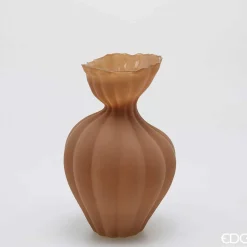 EDG Vaso Flow Sinuoso H.30.5 D.19 Light Brown
