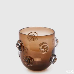 EDG Vaso Rose Brown H:22 D.26
