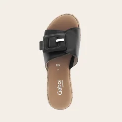 Gabor Sandal Nappa Svart W