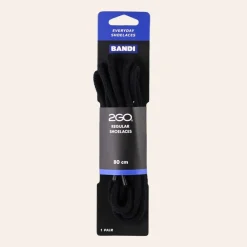 2GO Regular Shoelaces 175 Black 80 cm