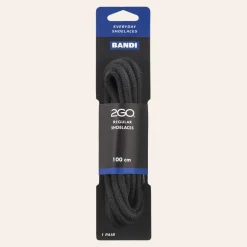 2GO Regular Shoelaces 180 Rund Black 100cm