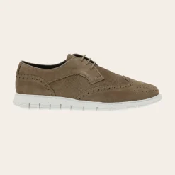Gregers Sport Brogue Light Brown Suede M
