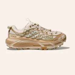 Hoka Mafate Three 2 Wordmark Khaki/Oatmilk UNI
