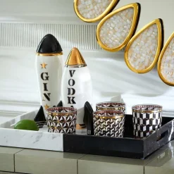 Jonathan Adler Boxed Versailles Glassware-set of 4