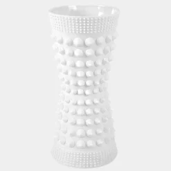 Jonathan Adler Charade Studded Taper Vase White