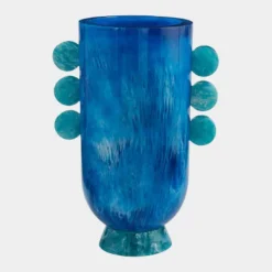 Jonathan Adler Mustique Disc Urn Turkis