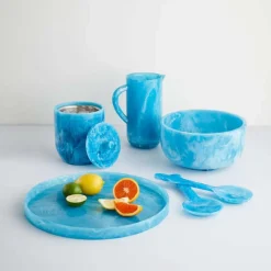 Jonathan Adler Mustique Ice Bucket Blue