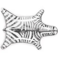 Jonathan Adler Silver Zebra Stacking Dish
