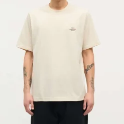 Mads Nørgaard Cotton Jersey Frode Logo Tee Seedpearl