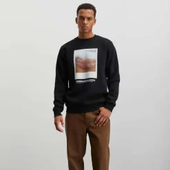 Mads Nørgaard Standard Crew Poloroide Sweat Black