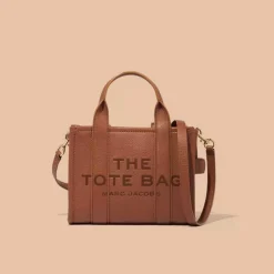 Marc Jacobs Leather Small Tote Bag Argan Oil