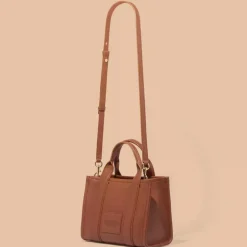 Marc Jacobs Leather Small Tote Bag Argan Oil