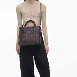 Marc Jacobs Leather Tote Bag Medium Tote Ganache