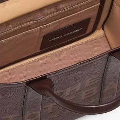 Marc Jacobs Leather Tote Bag Medium Tote Ganache