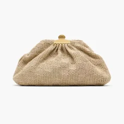 Marc Jacobs The Claw Clip Clutch Medium Natural