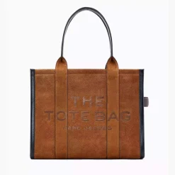 Marc Jacobs The Large Tote Suede Leather Blocked Copper