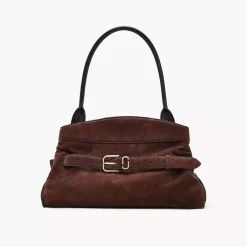 Marc Jacobs The Satchel Suede Dark Brown
