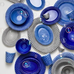 Mateus Bubbles Tallerk Light Blue 28cm