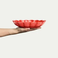 Mateus Oyster Bowl 24cm/90cl Red Painted