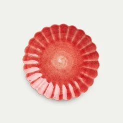 Mateus Oyster Plate 28cm Red Painted