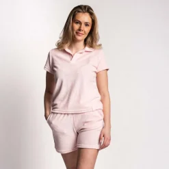 Monel Mina Terry Polo Light Pink