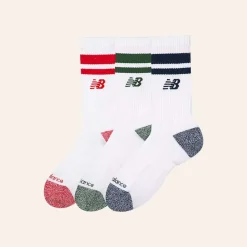 New Balance Active Premium Stripe Crew Socks 3-pack