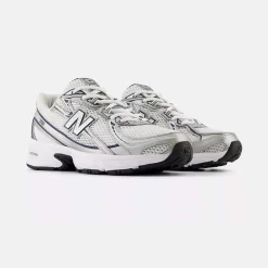 New Balance U740 White Silver Metallic Navy UNI
