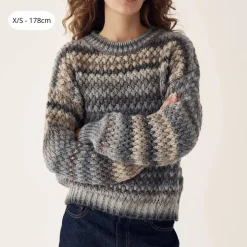 Noella Gio Knit Sweater Light Grey Mix