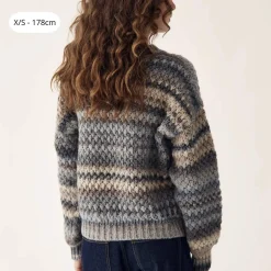 Noella Gio Knit Sweater Light Grey Mix